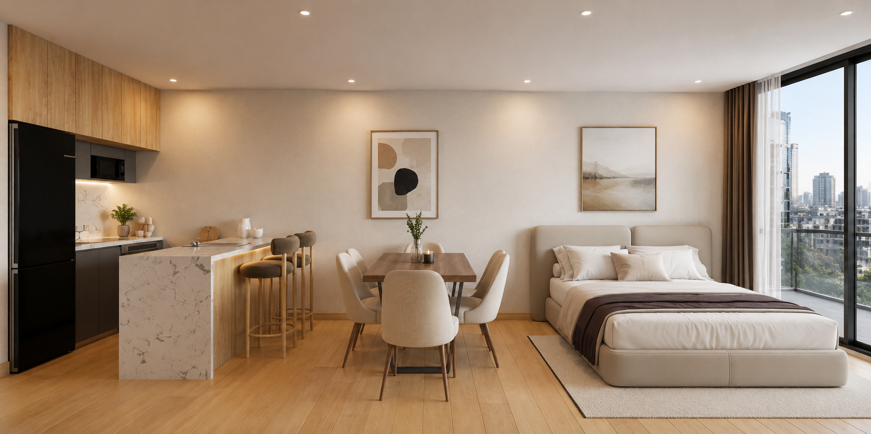Departamento Monoambiente En Pozo Almagro - Financiado 100%