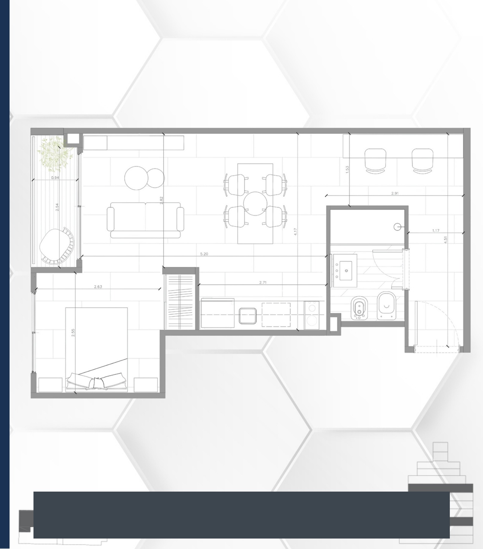 Plano principal de Departamento | Villa Ortúzar | Entrega Dic 2026