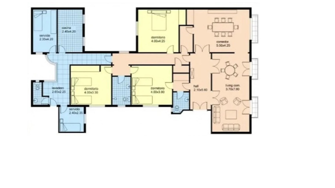 Plano principal de Venta departamento Semipiso al frente con Baulera Apto Profesional en Balvanera