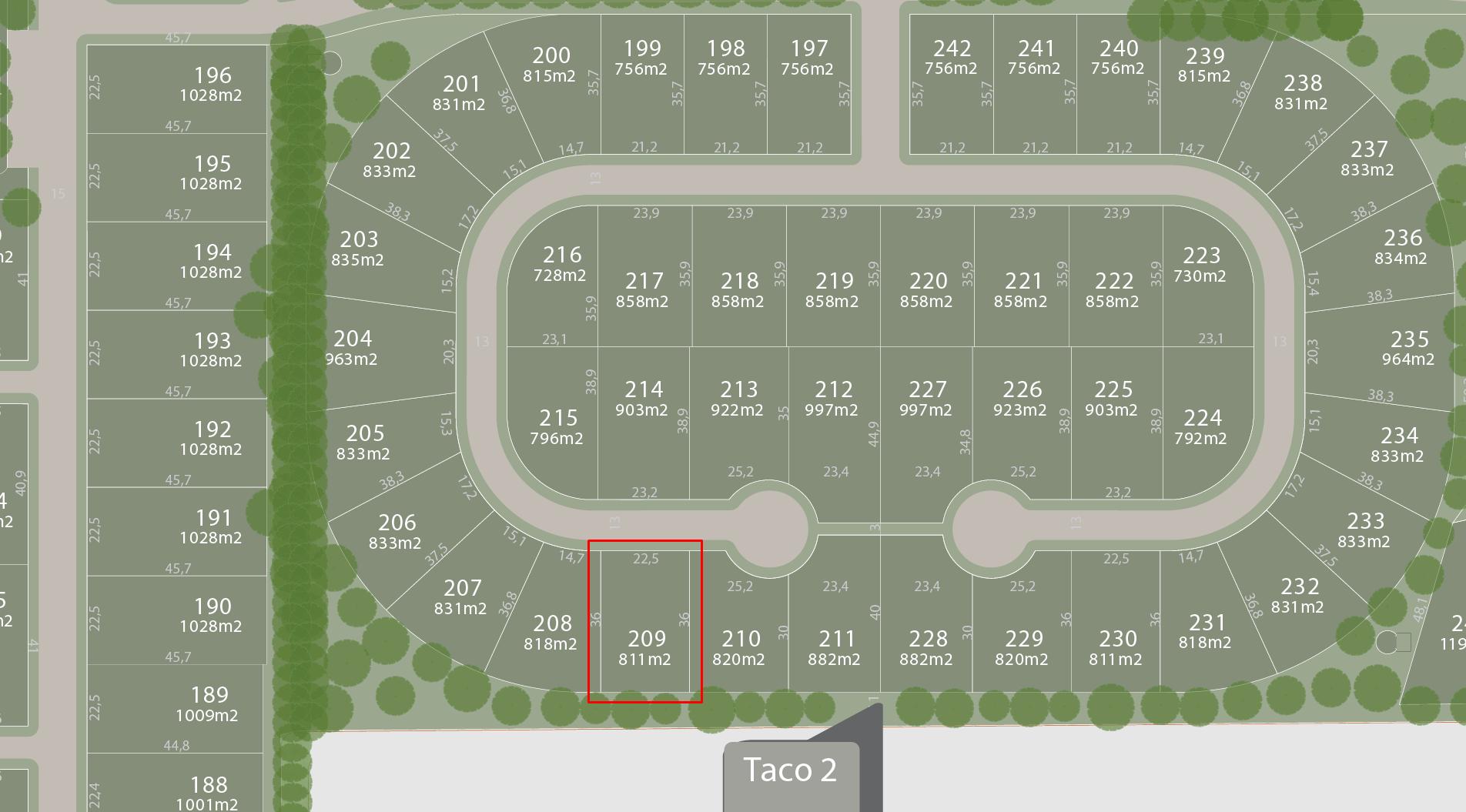 Venta - Lote de 811 m2 en Venta - Barrio Privado Almahue - Pilar - Zona Taco 2